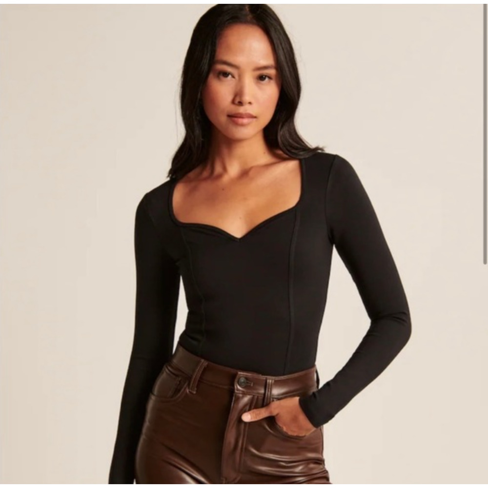 Abercrombie & Fitch - Black Knit Bodysuit (Size: Small)